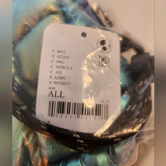 Limited Edition Nebula Blue Iridescent Quilted Case Bag Free People FP Movement - Picture 10 of 11